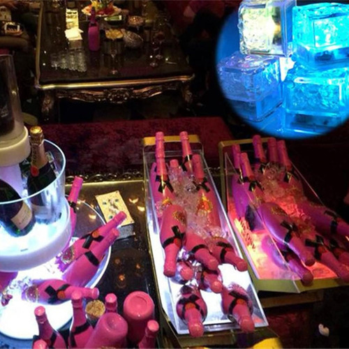 Cubos De Hielo Iluminados, Paquete De 72 Cubos De Hielo Lide