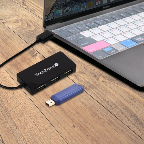 Hub 4 Puertos Usb2.0 Alta Velocidad Carga Y Transfiere Datos