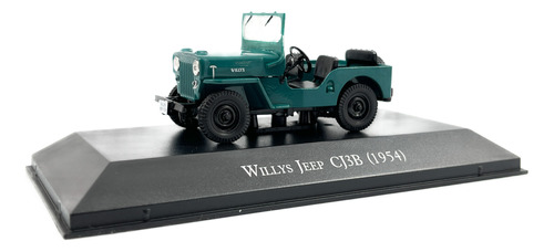 Miniatura Willys Jeep Cj3b 1954 Carros Inesquecíveis Ed 110
