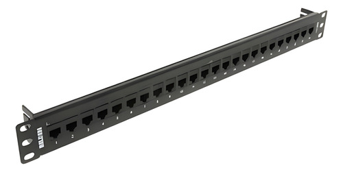 Belden Patch Panel 24 Puertos 1ur Cat5e Negro Keyconnect
