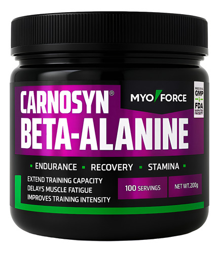 Beta Alanina 100 Doses 100% Pura Myo Force - Importada Eua
