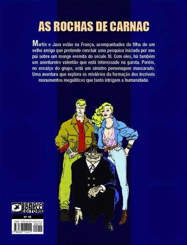 Martin Mystère - volume 19: As rochas de Carnac, de Bilotta, Alessandro. Editorial Mythos, capa mole em português, 2020