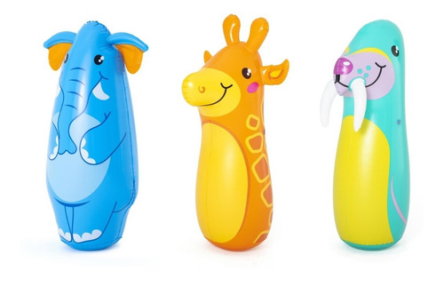 Imagen 2 de 6 de Puching Bag Punch Pop Inflable Involcable Bestway Babymovil