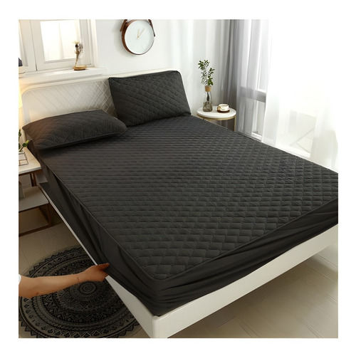 Cubrecolchón Impermeable Acolchado Para Cama King Size - Pa