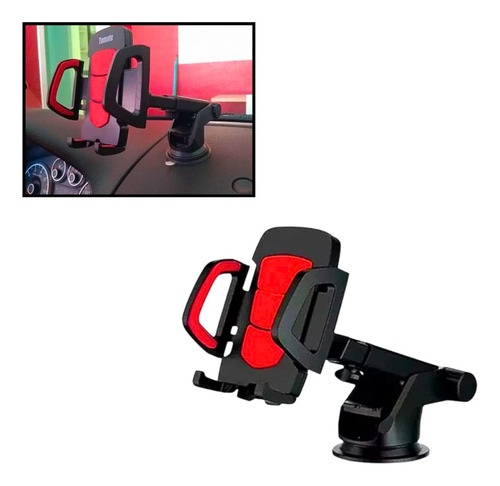 Suporte De Celular Veicular C/ Ajustável Trava Automática