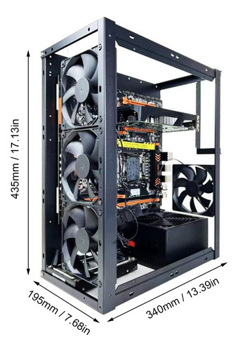 Chasis Abierto Atx Apilable Compatible Con X79 Y X99 Con
