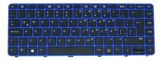 Teclado Para Laptop Hp Probook 440-g3. 640-g2. Marco Azul