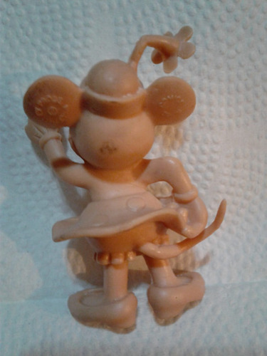 Figuras Mickey Y Minnie Mouse Antiguas De Vinil (Usado)