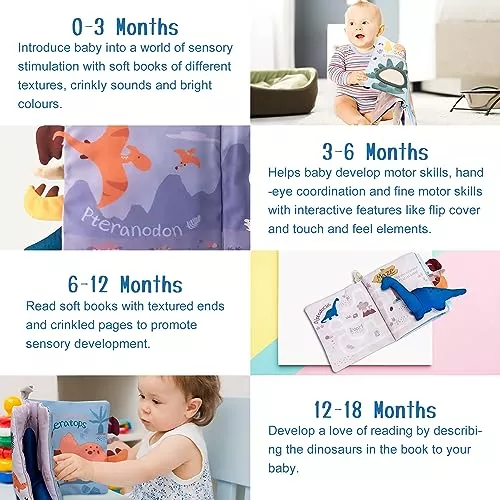 Richgv Libros Suaves Para Bebés De 0 A 3 A 6 A 12 Meses, Lib