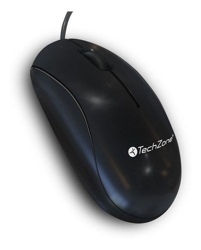 Imagen 3 de 5 de Mouse Classic Techzone Óptico Alámbrico 1.3 Mts