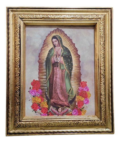 Cuadro De La Virgen De Guadalupe De 35 X 30 Cm