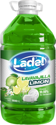 Lavavajilla Liquido Limon 1.800ml Pack X 08und