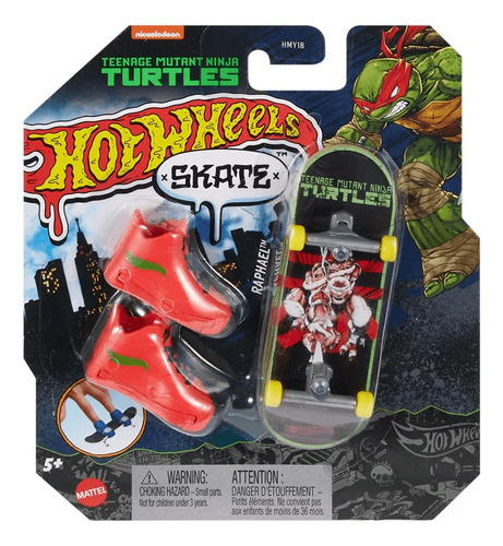 Hot Wheels Skate Patineta Raphael Tortugas Ninja 