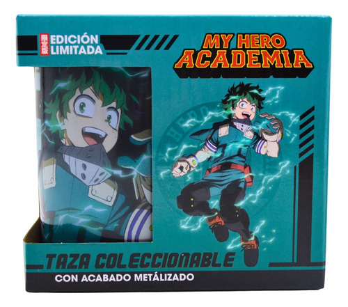 Taza Colección Metalica My Hero Academy Anime Licencia 520ml Metálico My Hero Academy