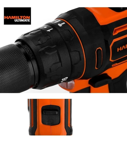 Imagen 5 de 10 de Taladro Atornillador Percutor 20v Hamilton Kit Bosch Maletin