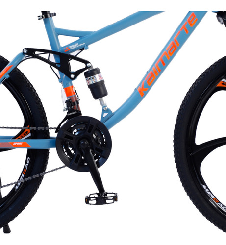 Bicicleta Aro 26 Bike Roda Magnésio 21v Terra Viva Wct Fit Cor Azul-celeste