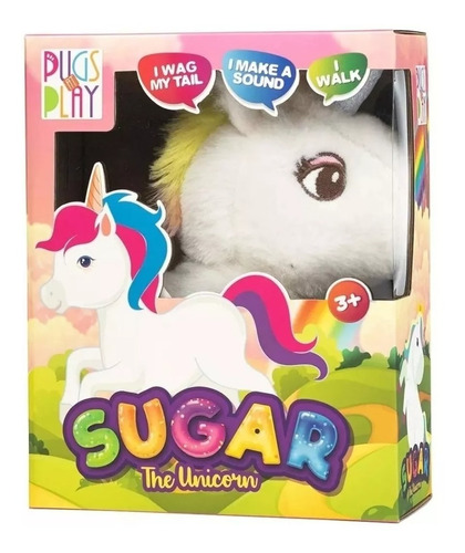 Peluche Interactivo Sugar Unicornio Camina Mueve Con Sonidos