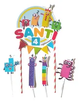 Comprar Adorno De Torta Cake Topper Pinchos Number Blocks