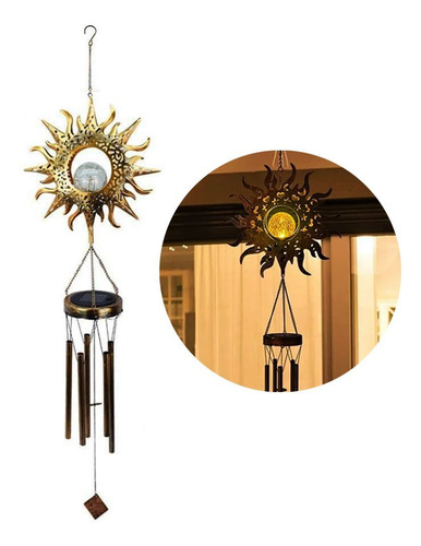 Llamador De Angeles Sol Luz Solar Decoración Hogar Jardín