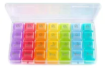 Comprar Pastillero Organizador Semanal De Medicamentos 4 Tomas