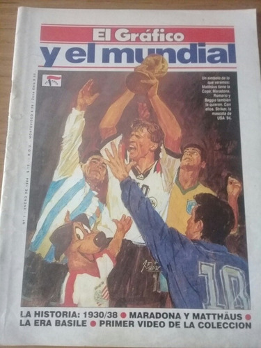 El Gráfico Y El Mundial Número 1 (1994) Maradona Gerd Müller