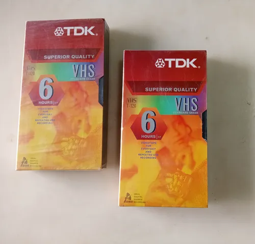 comprar 2 Fitas Vhs Tdk T-120 Superior Quality *lacrado* (importado)