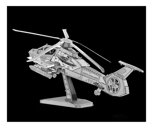 Puzzle 3d De Metal - Helicóptero Rah-66 Comanche