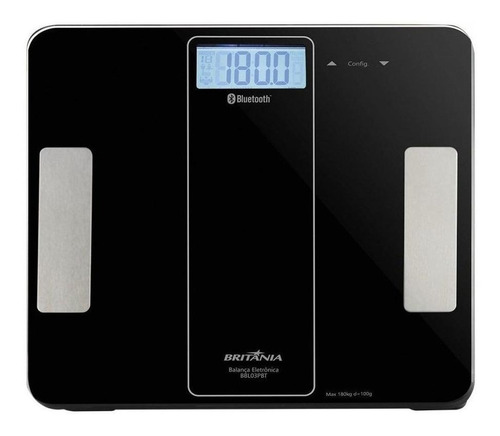 Balança corporal digital Britânia BBL03PBT preta, até 180 kg