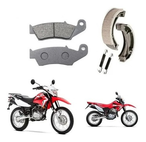 Kit Frenos (pastillas + Balatas) Moto Honda Xr 125 / 150 Env