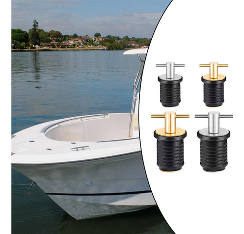 2 Tapones De Drenaje Para Embarcaciones Marinas De 3/4 O 1-1