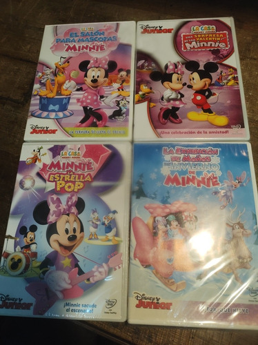 Minnie Mickey Walt Disney 4 Dvds Nuevos Sellados