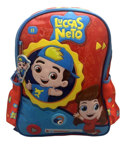 Mochila G Costas Luccas Neto E Gi Fala Com Som Original