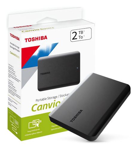 Disco Duro Externo Toshiba Canvio Basics Usb 3.0 Negro 2tb