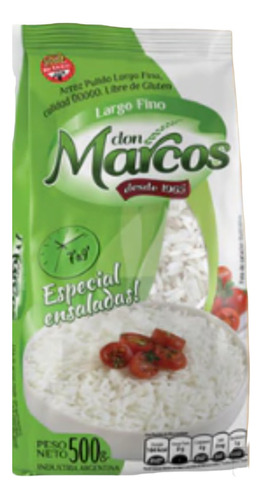 Arroz Don Marcos Largo Fino De 500g, Pack 10u