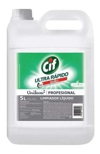 Limpiador De Baños Profesional Cif Ultra Unilever 5 Lts