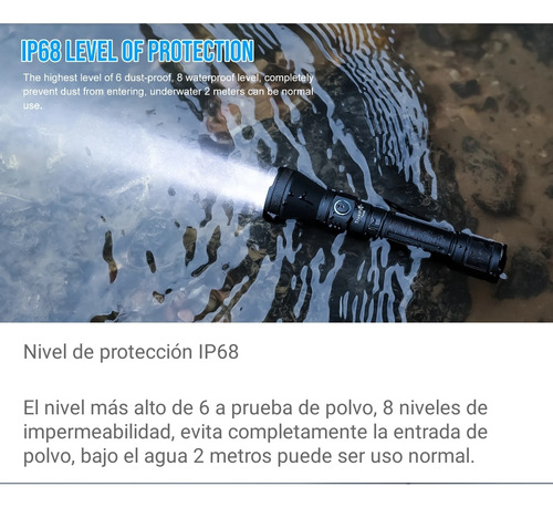 Linterna Para Caceria De Alta Potencia 1800 Lúmenes 550 M