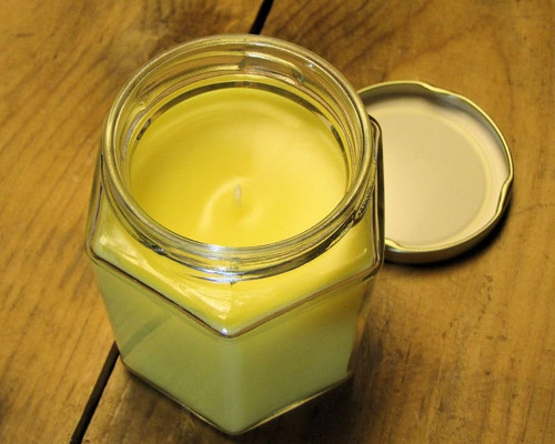 Vela De Soya Mezclada Con Aroma A Limón
