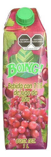 Bebida Boing 1 Litro Sabor Uva - 12 Piezas