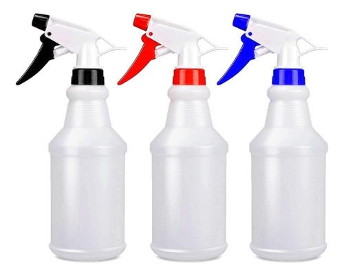 Botella Spray Atomizador Aspersor Plastico 3 Piezas 600ml Color Mixto