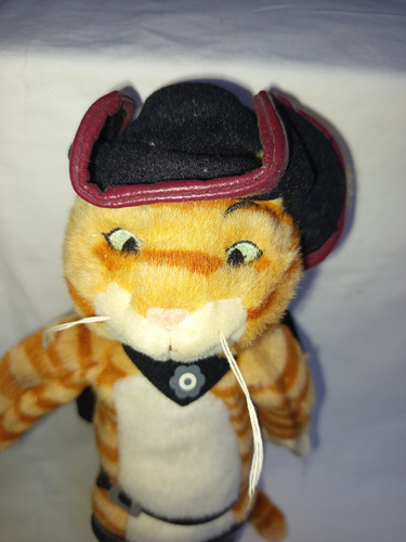 Peluche Gato Con Botas De Sherk 2 30 Cm Del 2003 D Colección Naranja Claro (Usado)
