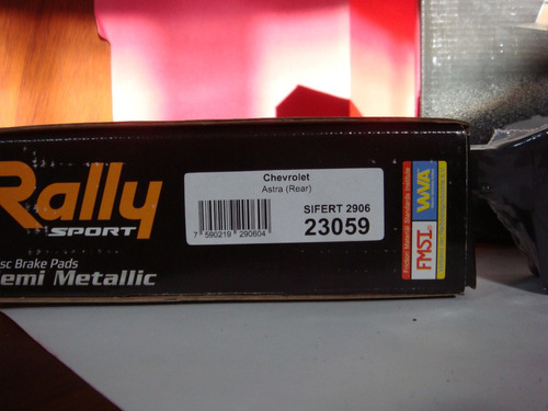 Pastilla De Freno Del Chevrolet Astra 2001/2003 (2906) Rally