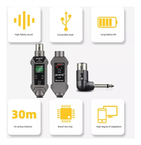 Para Sistema Receptor Transmissor De Microfone Sem Fio Uhf