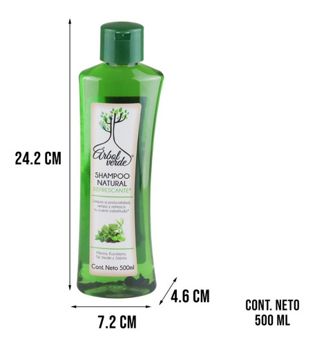 Imagen 5 de 10 de Shampoo Orgánico Arbol Verde Limpia Frutal Pera Relaja 500ml