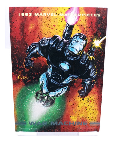 Tarjeta Marvel Masterpieces 1993 War Machine Número 69