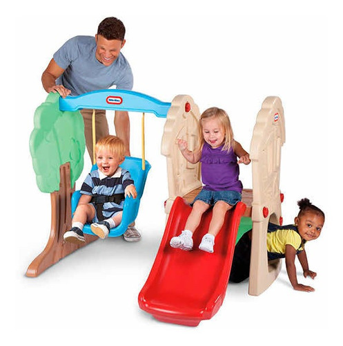 Resbalín Con Columpio Para Niños. Little Tikes.