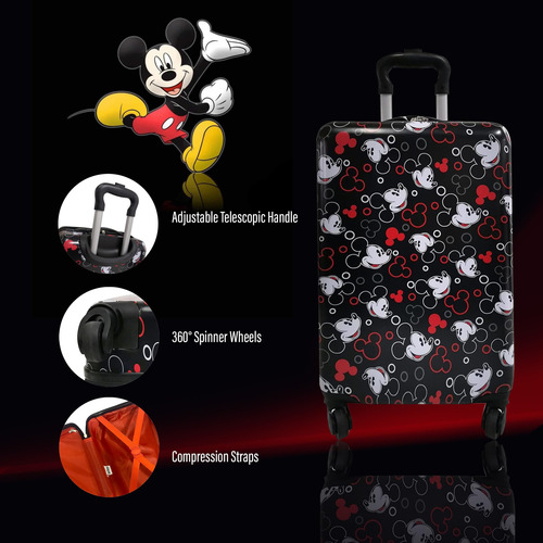 Luggage Fast Forward Mickey Mouse De 20 Pulgadas Para Niños