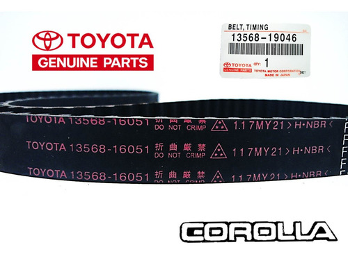 Imagen 2 de 4 de Correa Tiempo Toyota Corolla 1.6 1999 2000 2001 2002