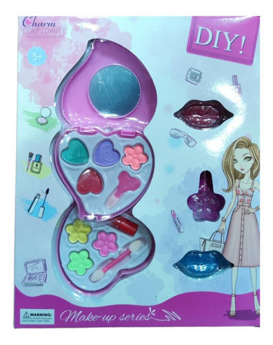 Juego Maquillaje Niña Modelo Corazon Kit Simulacion