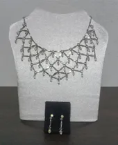 Comprar Set Collar Gargantilla Y Zarcillos Damas Joyería Bisutería