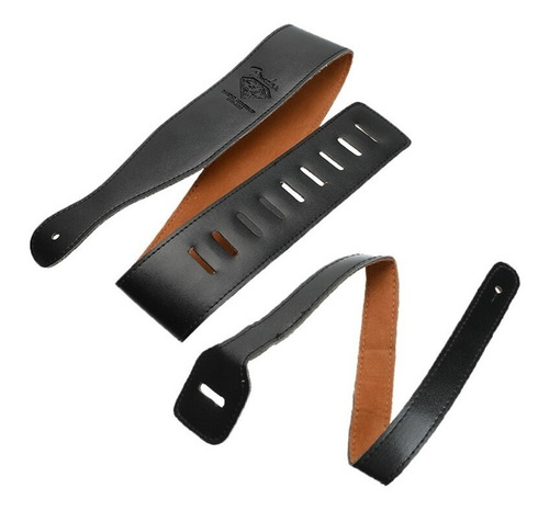 Imagen 5 de 6 de Correa Para Guitarra Ajustable Cuero Fender C. Negro